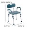 Flash Furniture 15" L, Plastic, Aluminum, Navy Quick Release Bath Chair DC-HY3523L-NV-GG - alternate 2